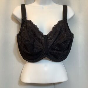 Prima Donna Bra Women’s Size 44I Lace Floral Madison Black